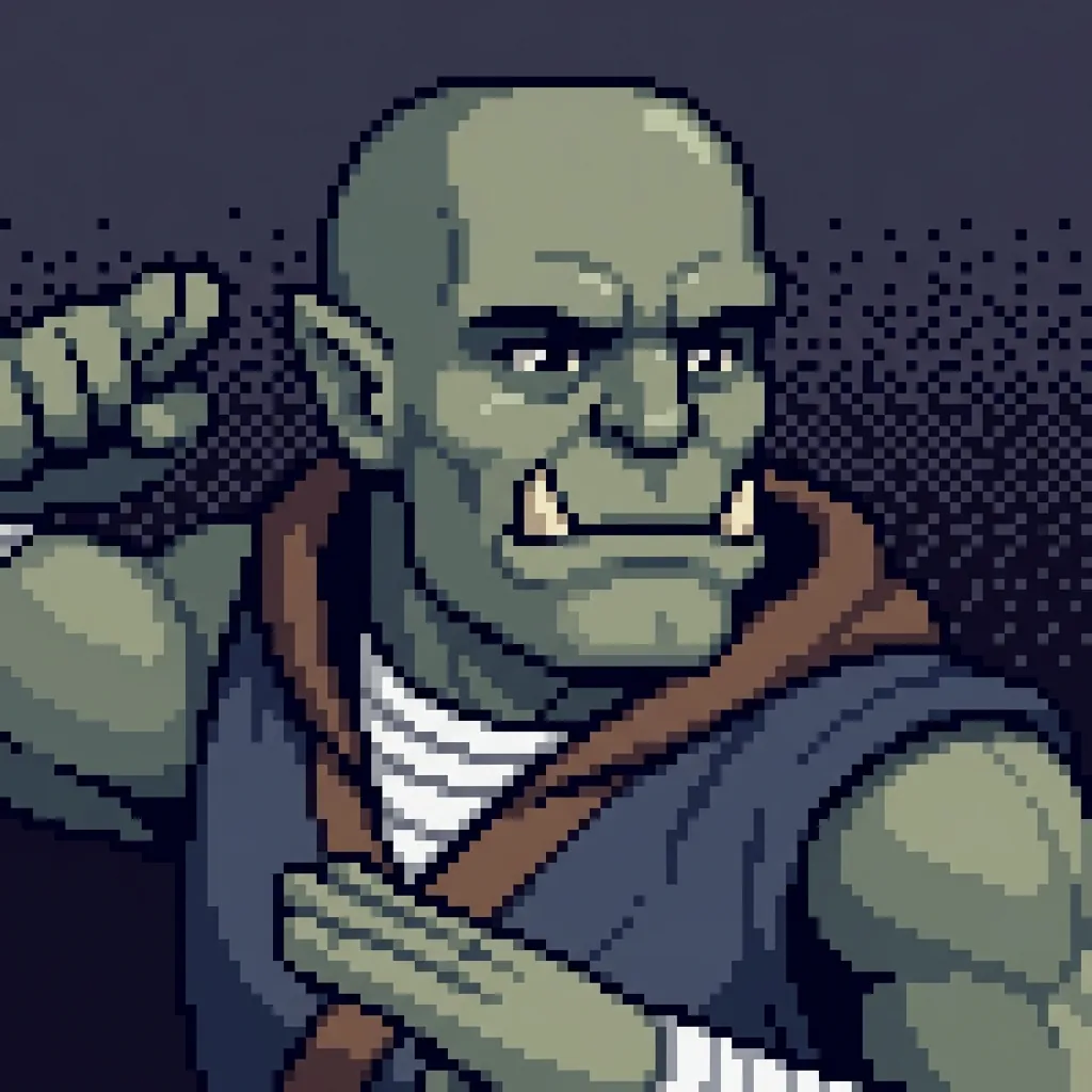 Half-Orc Monk